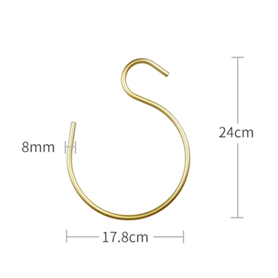 Luxury Multi-purpose Metal Large S Hook