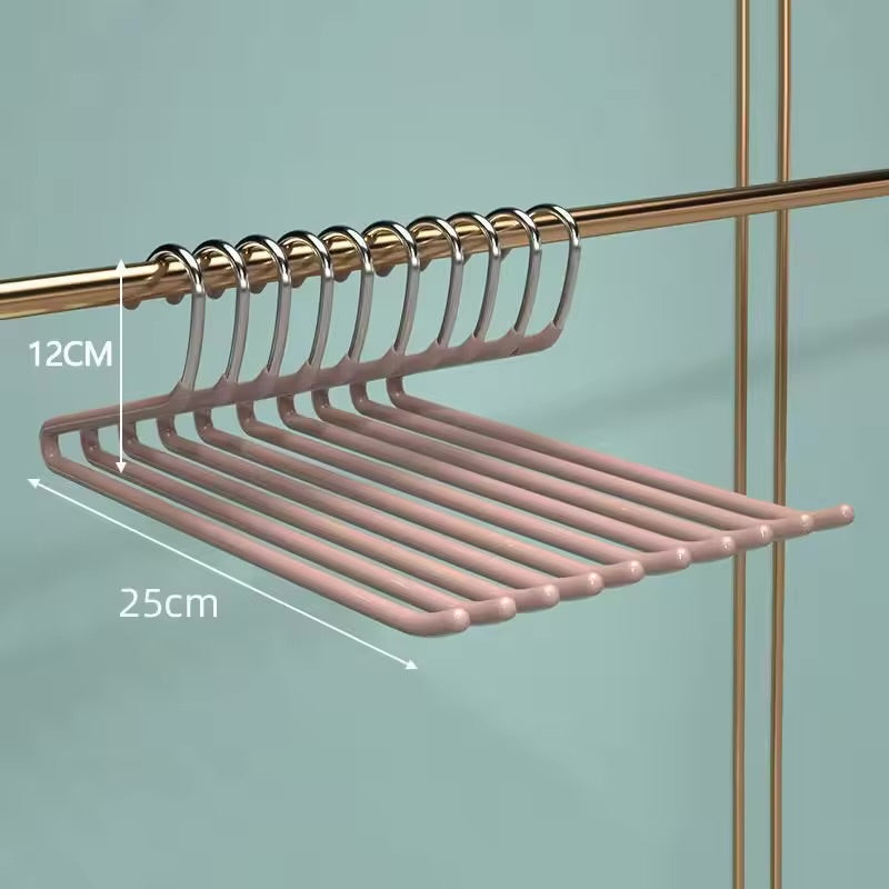 25/35cm Stainless Steel Pants Hanger Closet Organizer 10pcs