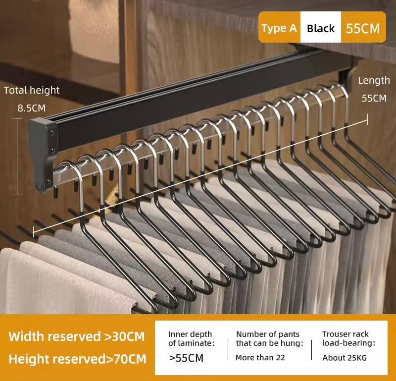 Pull-out Retractable Clothes Rack Hanger