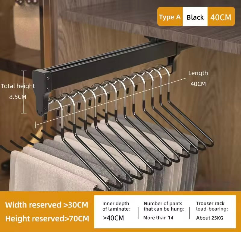 Pull-out Retractable Clothes Rack Hanger
