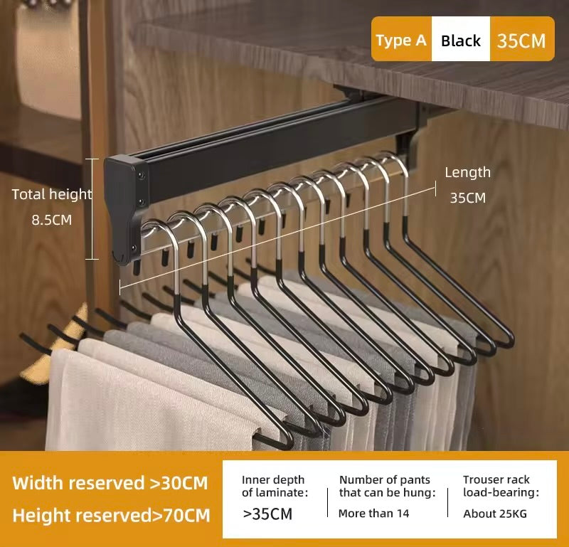 Pull-out Retractable Clothes Rack Hanger