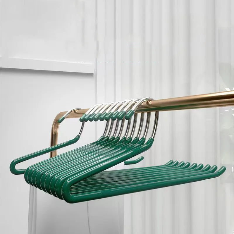 25/35cm Stainless Steel Pants Hanger Closet Organizer 10pcs