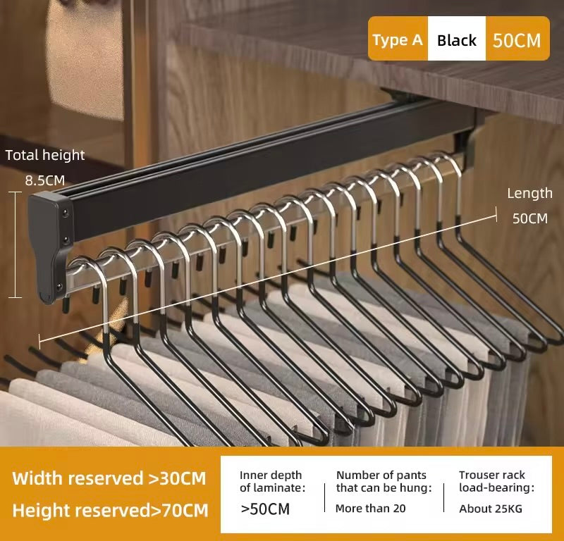 Pull-out Retractable Clothes Rack Hanger