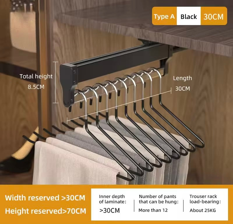 Pull-out Retractable Clothes Rack Hanger