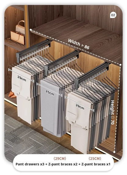 Pull-out Retractable Clothes Rack Hanger