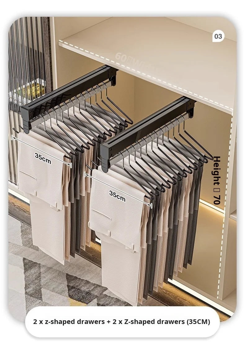 Pull-out Retractable Clothes Rack Hanger