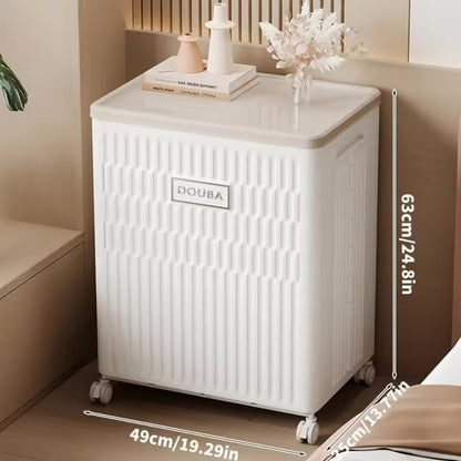 DOUBA Large Capacity Storage Box. Enclosed, Rolling, Foldable Organiser.
