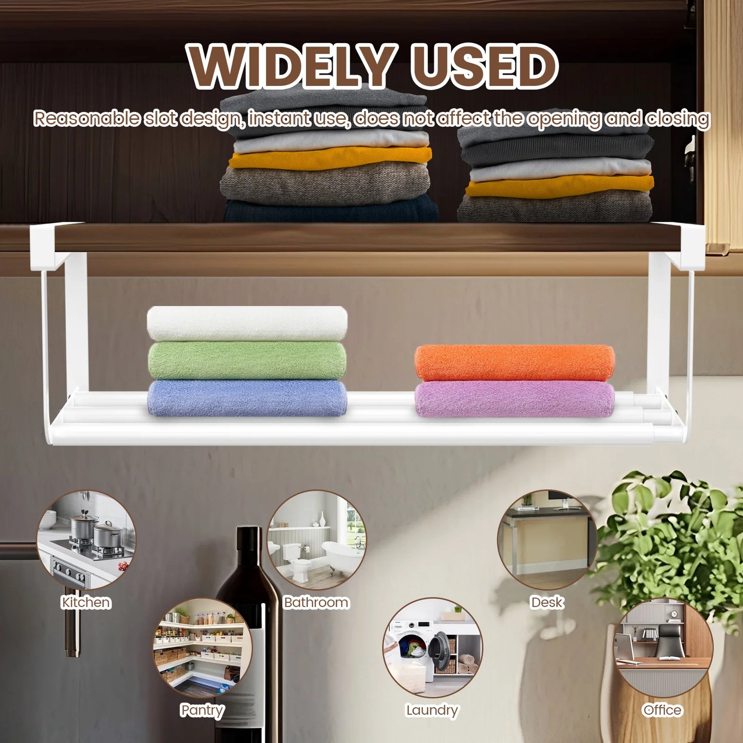 Expandable Hanging Storage Shelf Household Space Saver